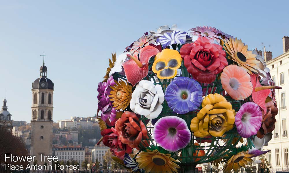 flower tree lyon bouquet quai rhone